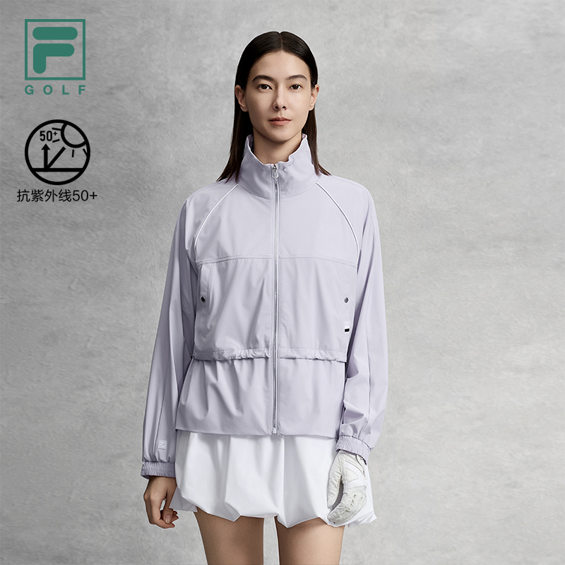 FILA/斐乐女款【高尔夫轻量收腰外套】春夏运动浅紫上衣A11W625706F