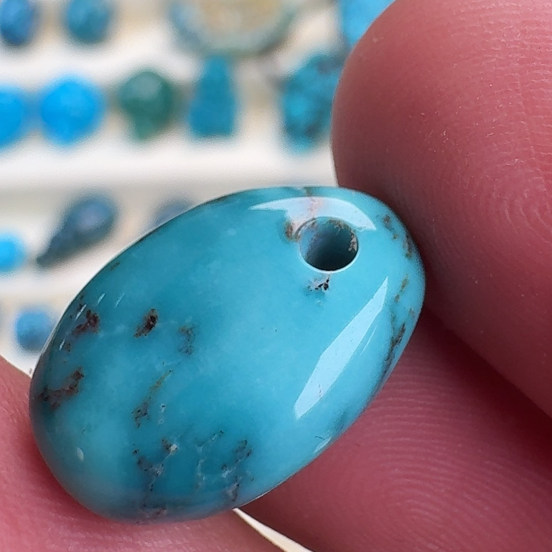 绿松石未镶嵌珠宝半成品