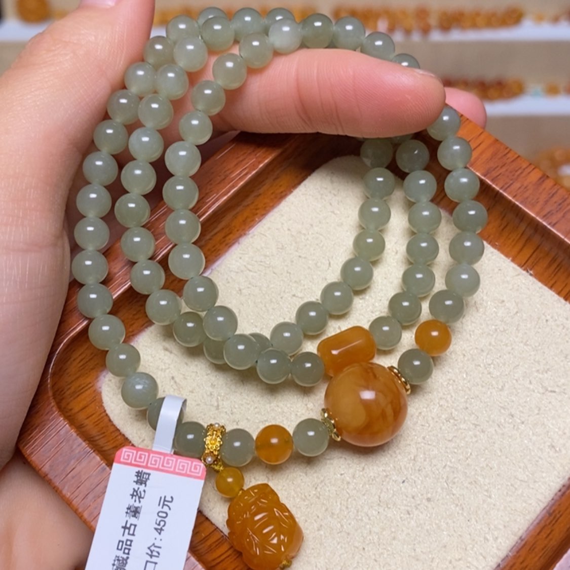 【闪购商品】未镶嵌蜜蜡手链手串