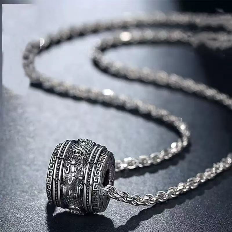 转动招财貔貅吊坠传承手工制作，送链子，送礼盒