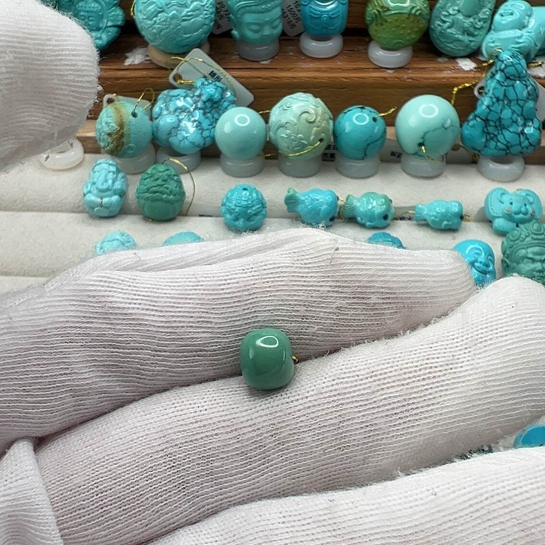 绿松石老型珠 未镶嵌