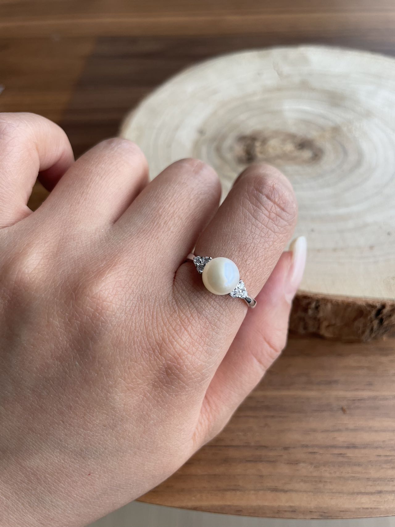 925银戒指 【珍珍纯银】甜筒钻钻戒指