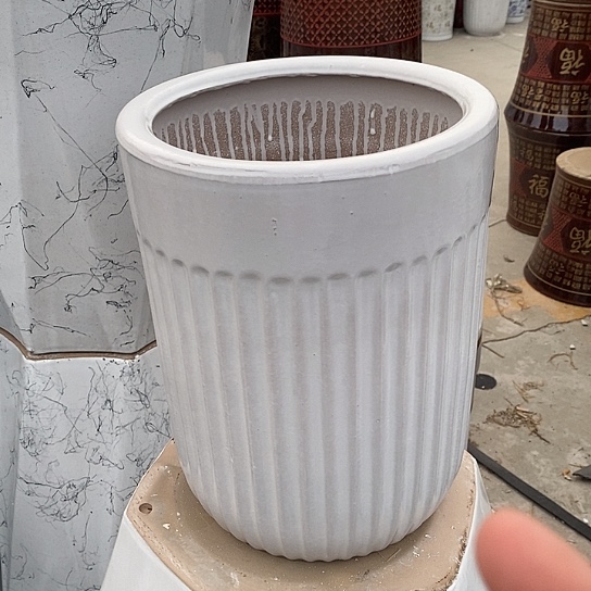花盆白白中号口25
