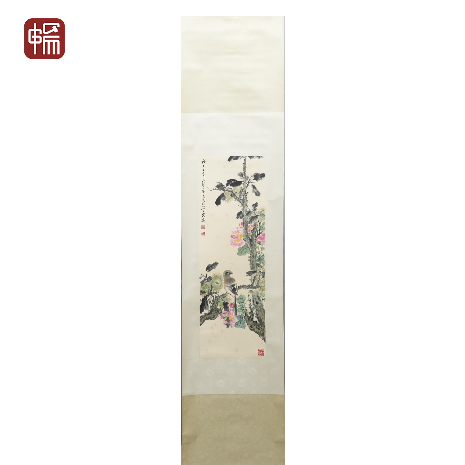 T634 花鸟 77.5*25(1.74) 纸本立轴 FL