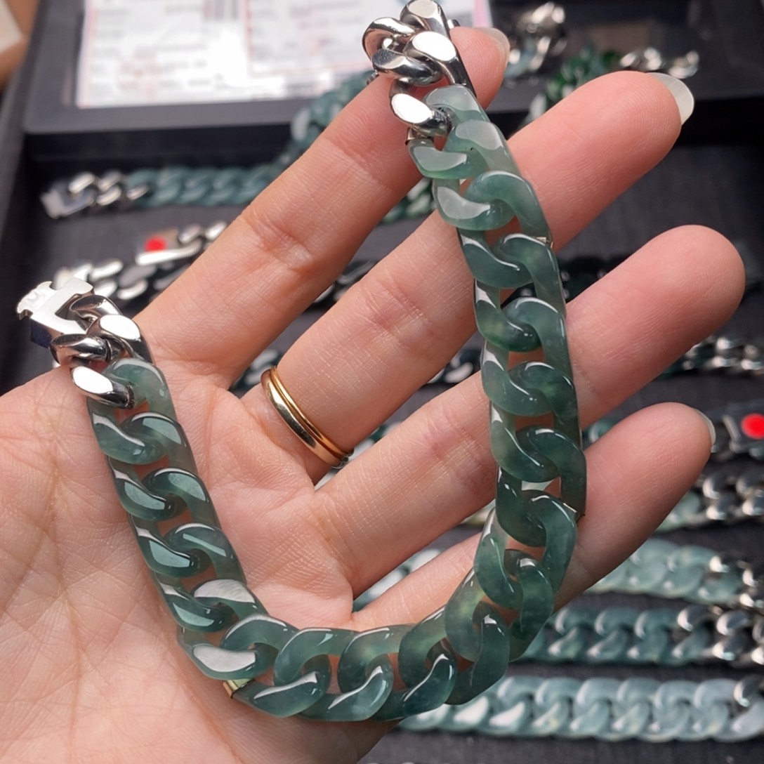 翡翠未镶嵌手链手链10001