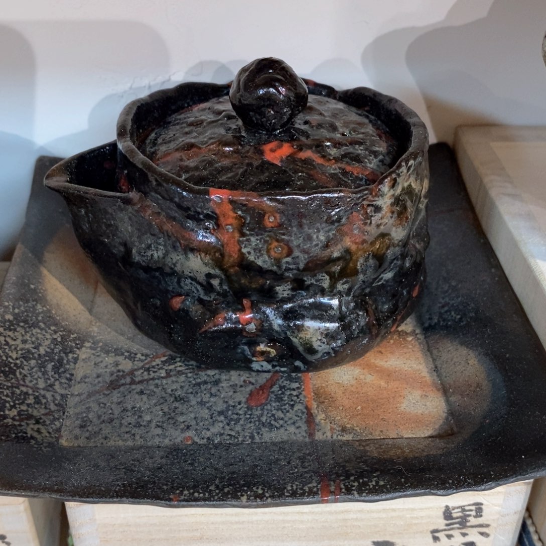 柴烧侘寂粗陶茶具