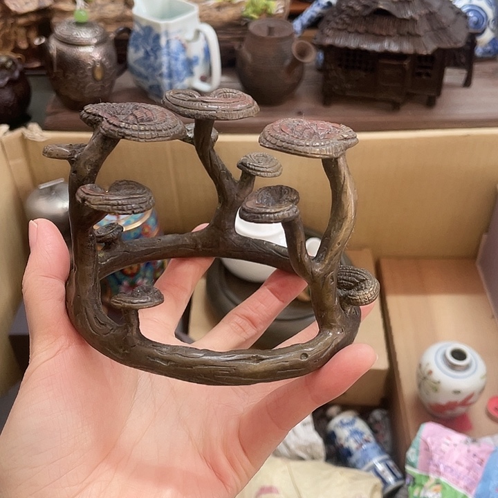 树****铜中古工艺品摆件