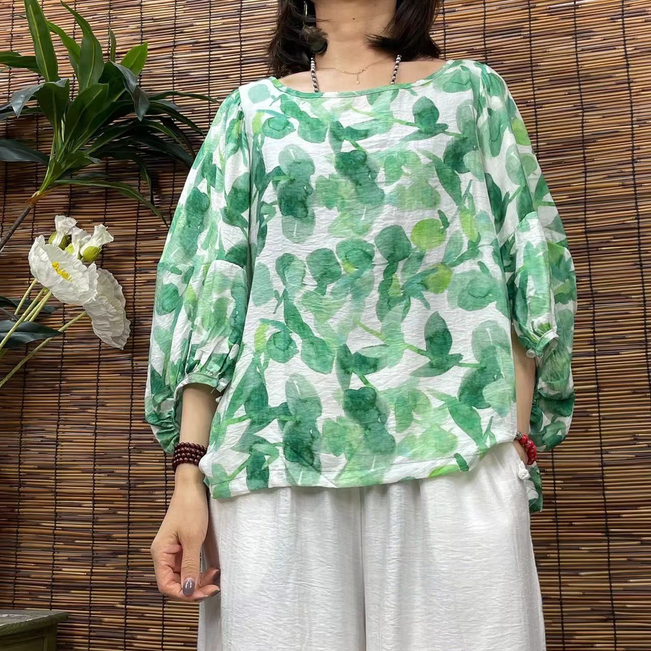 2172新款夏季宽松显瘦优雅气质T恤小衫QZ