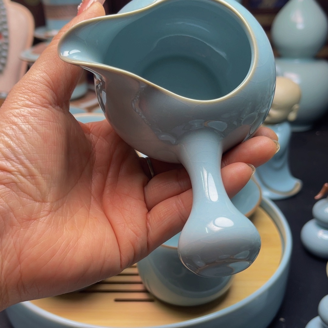 【闪购商品】摆件陶汝州单壶，壶杯，壶，盖碗