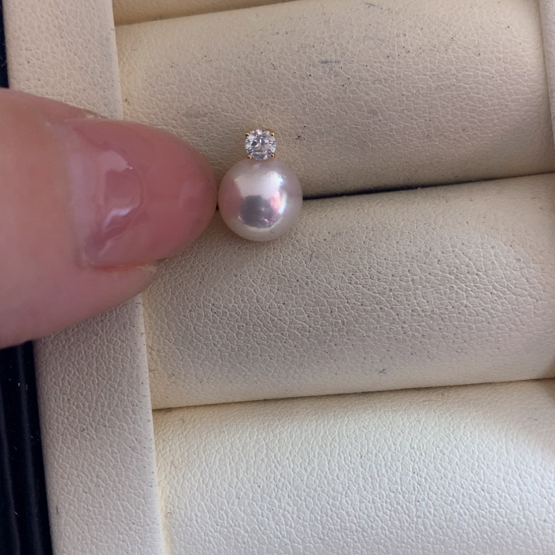 海水珍珠颈饰18K金镶嵌