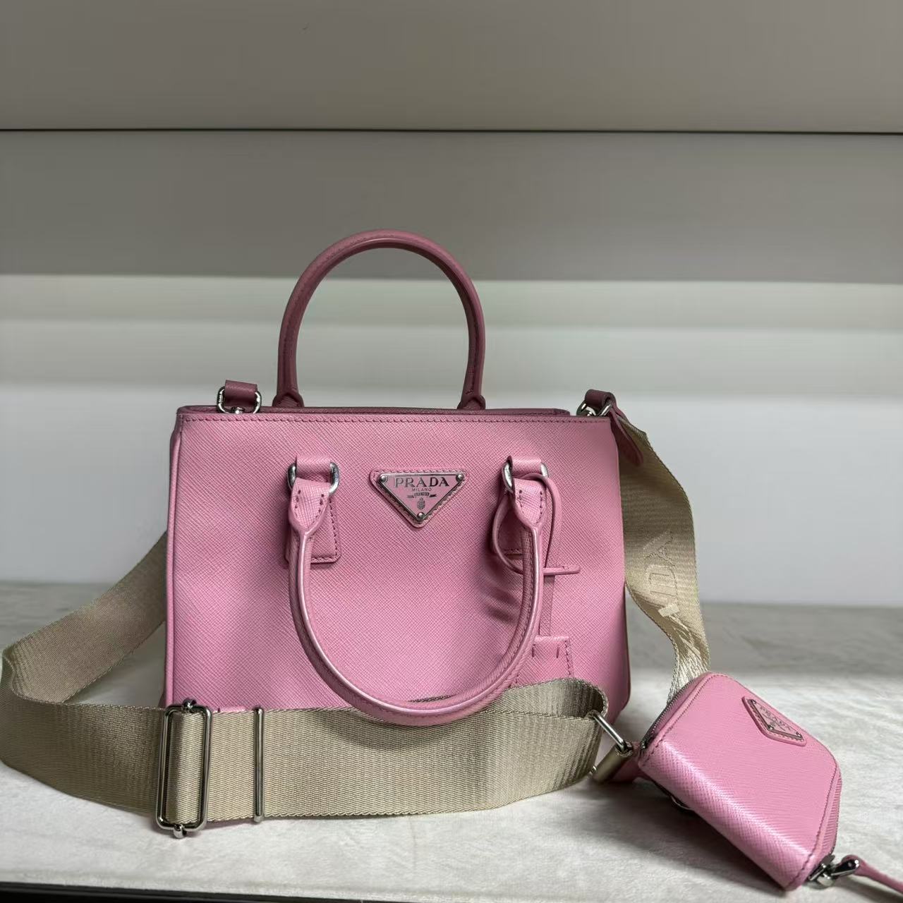 95新 Prada/普拉达 乱乱子中古/女士/单肩包/95155