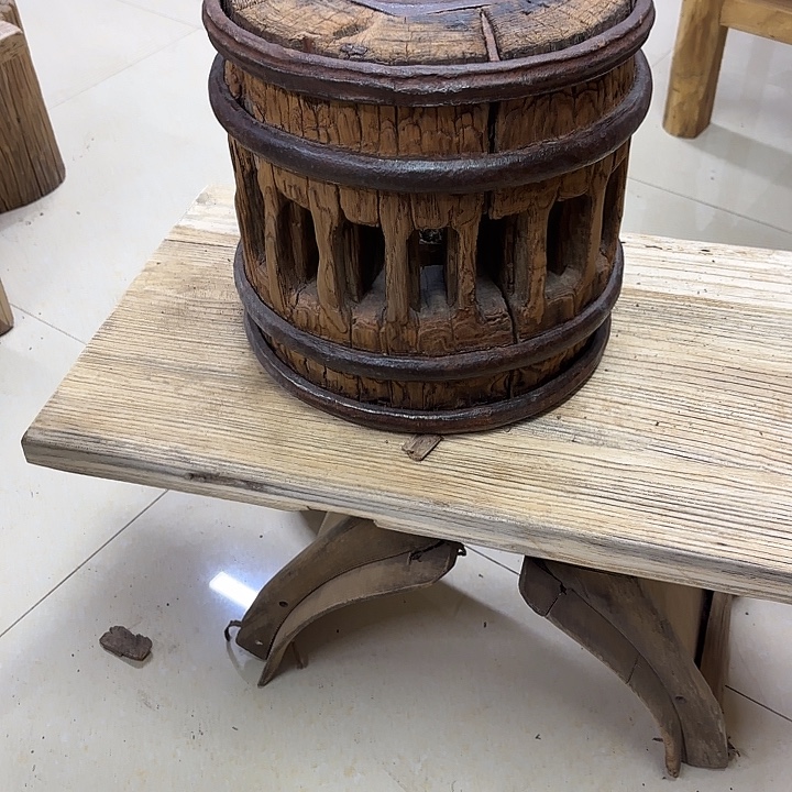 品***雨风化四个铁圈车轴打磨抛光擦油