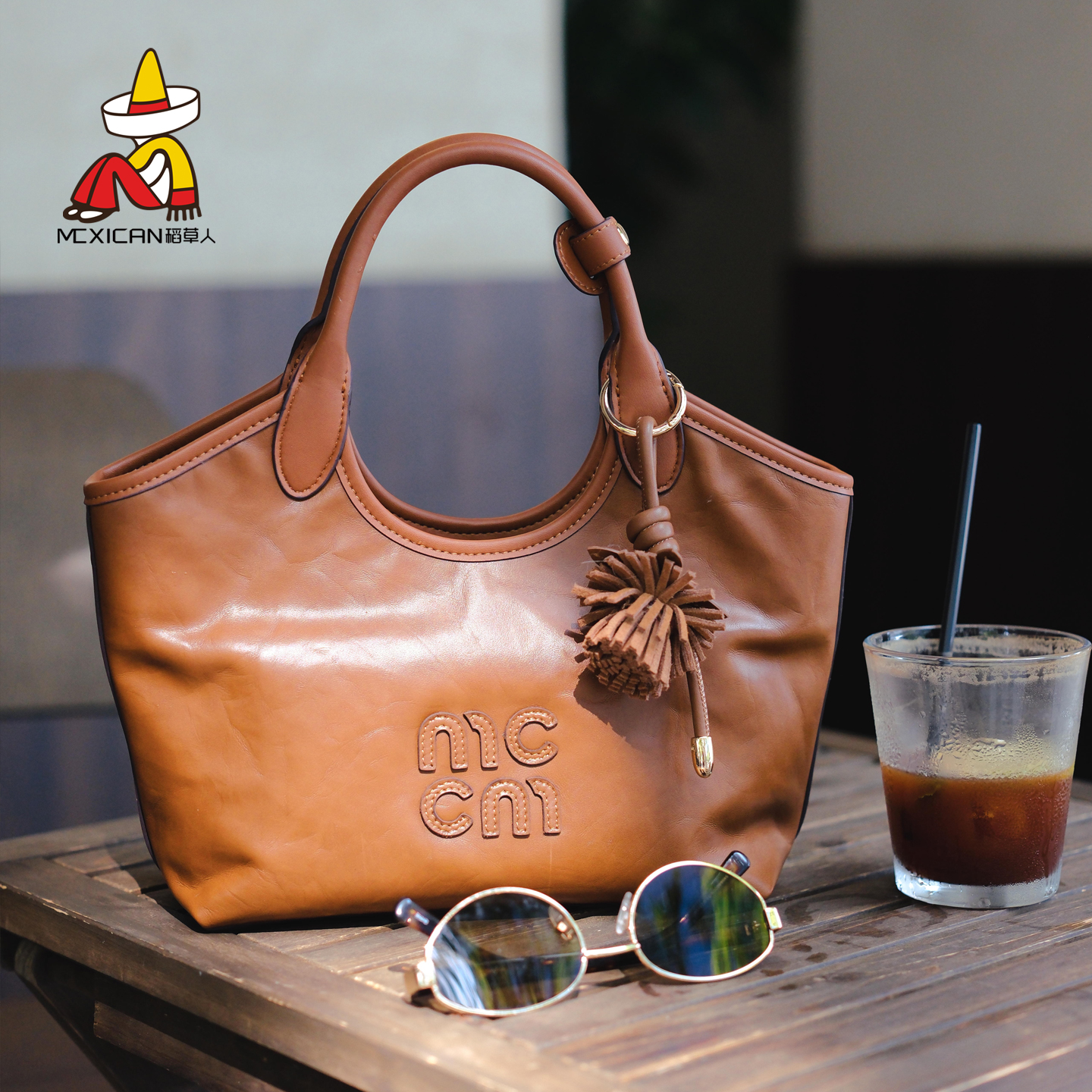 稻草人女包真皮菜篮子包2025新款女士通勤包包高级质感牛皮手提包