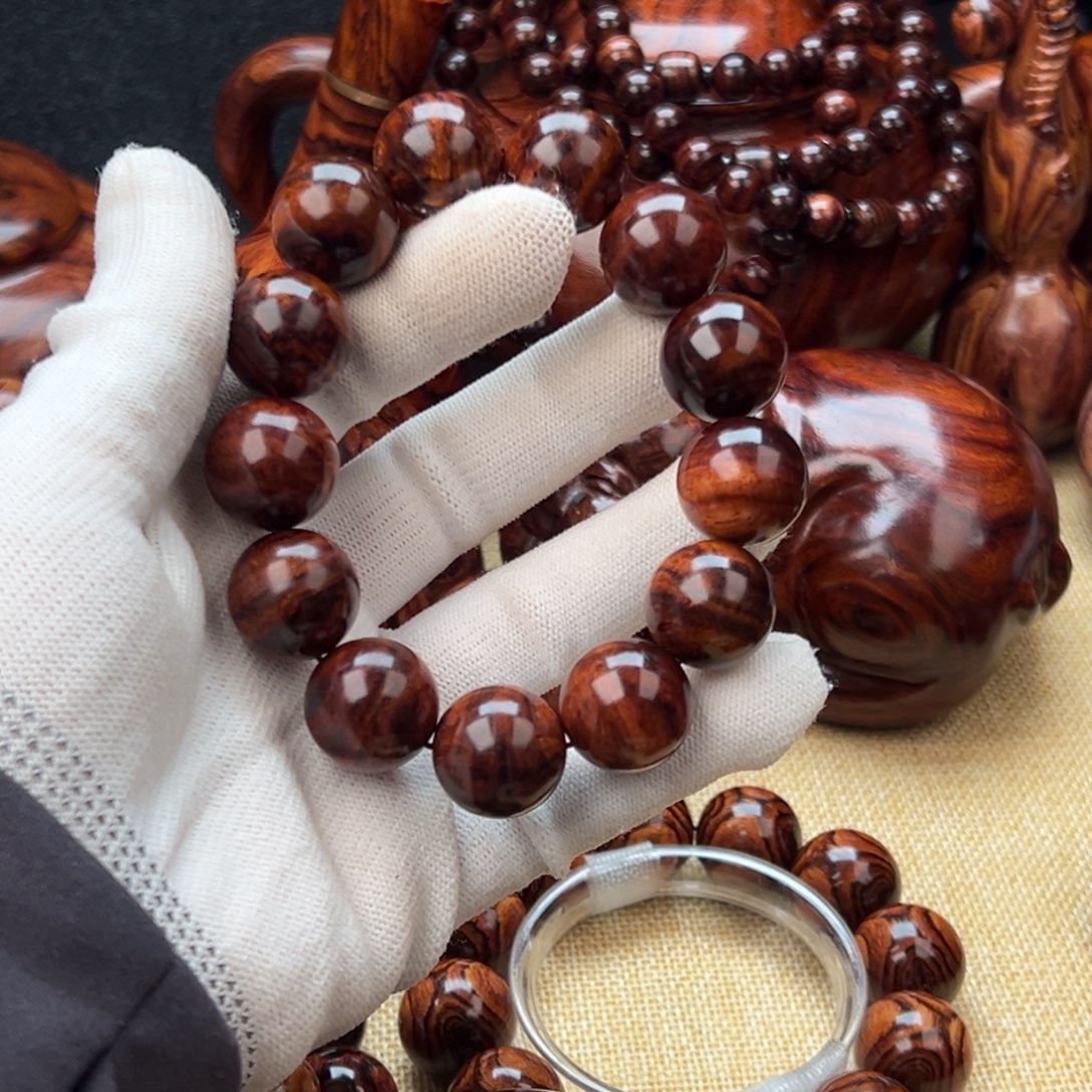 开***心黄花梨/降香黄檀手串/手链