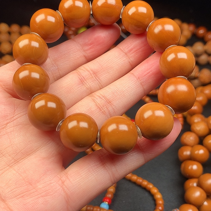 橄榄核手串/手链精品光珠16+