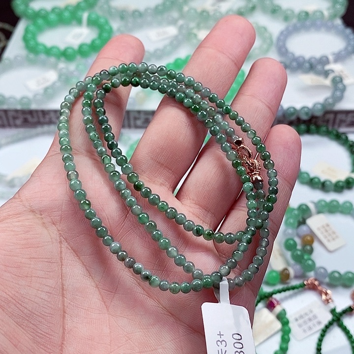 翡翠手链未镶嵌卡3+