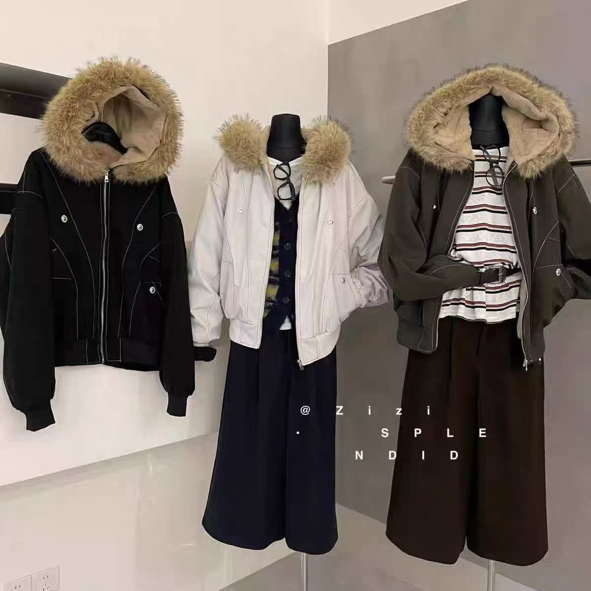 冬季保暖加厚座山雕-1236