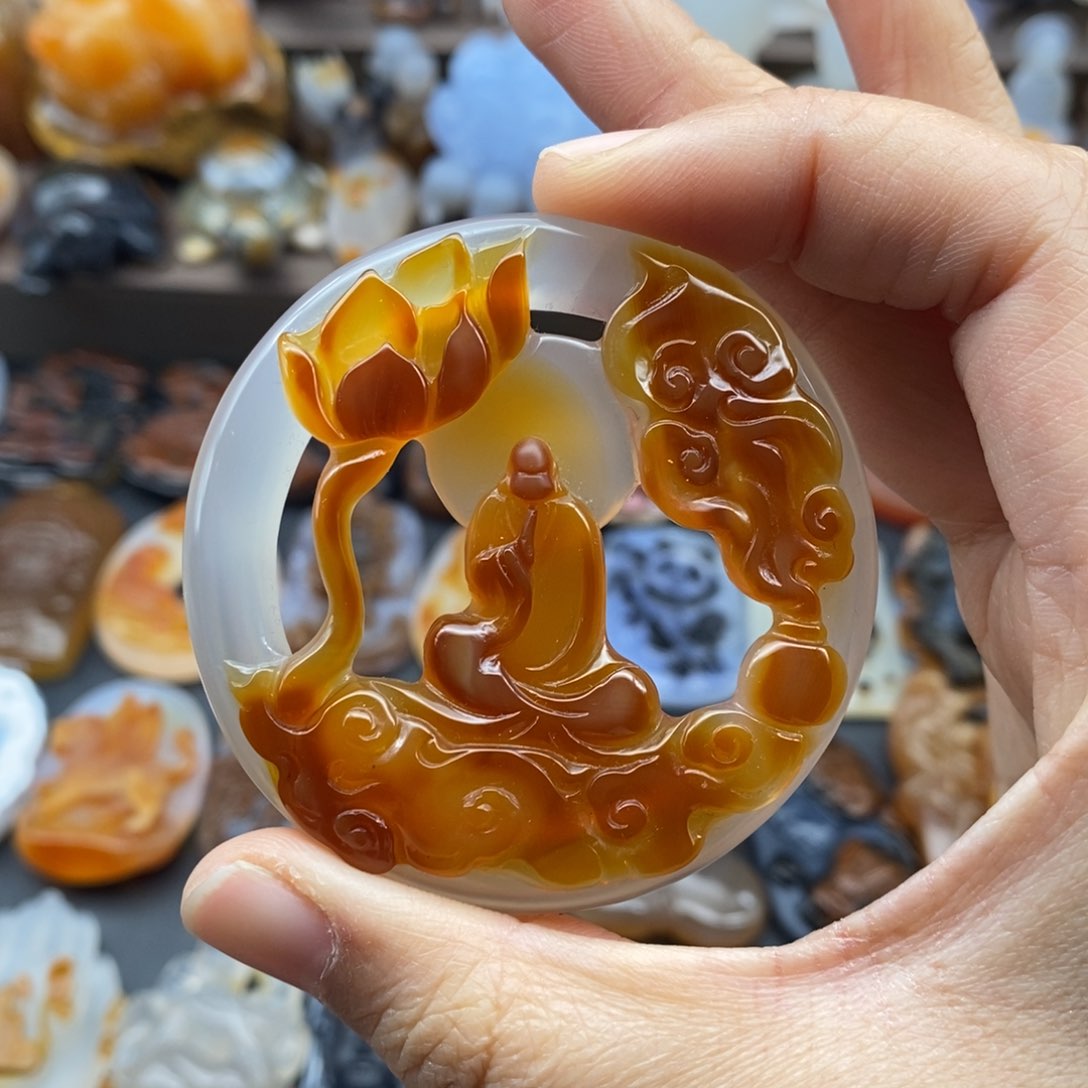 未镶嵌吊坠(不含链)玛瑙/玉髓