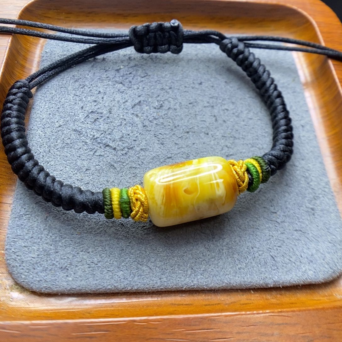 哈****蜜蜡项链未镶嵌郎