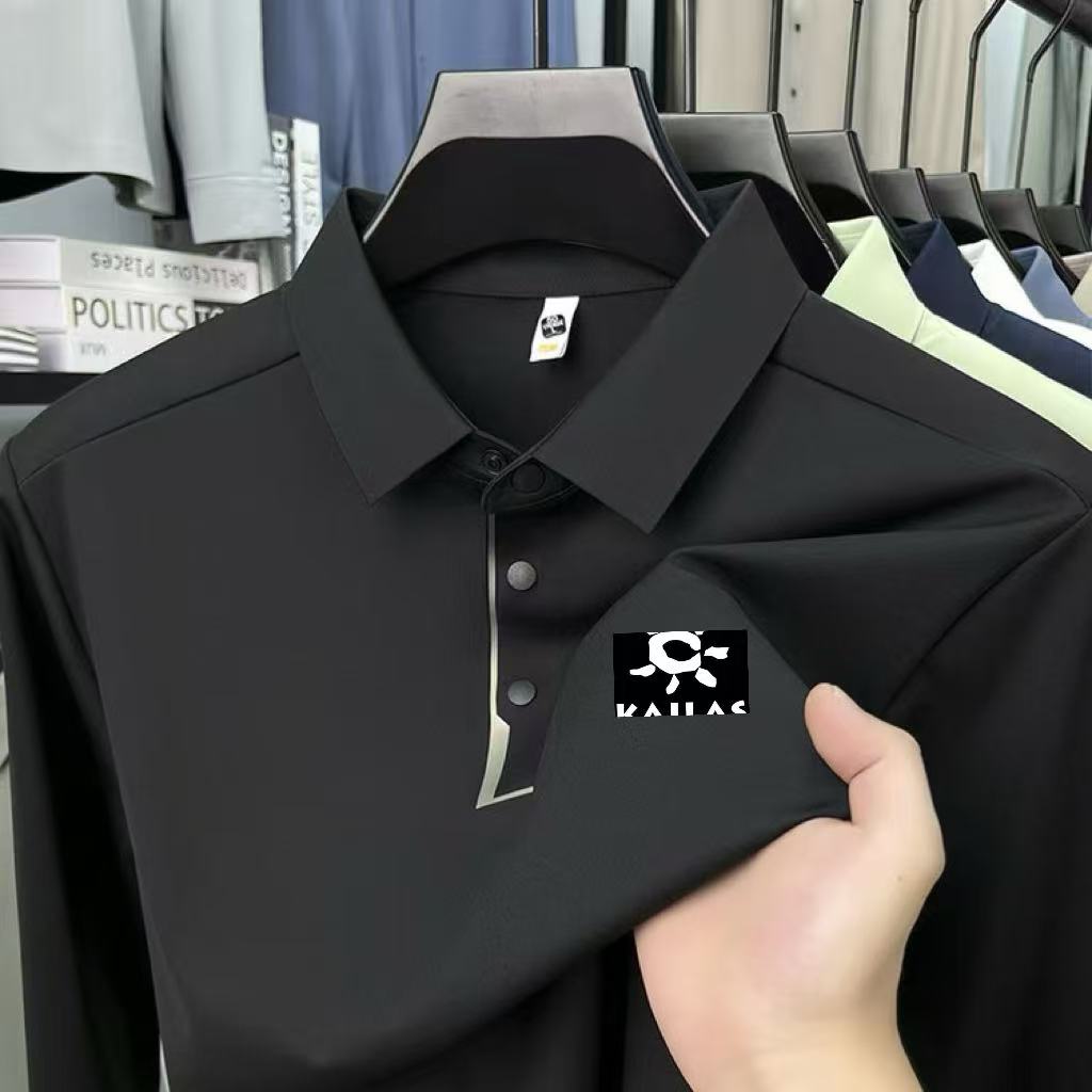 奥莱撤柜太阳家男士秋冬保暖Polo领无痕压胶简约立领长袖卫衣