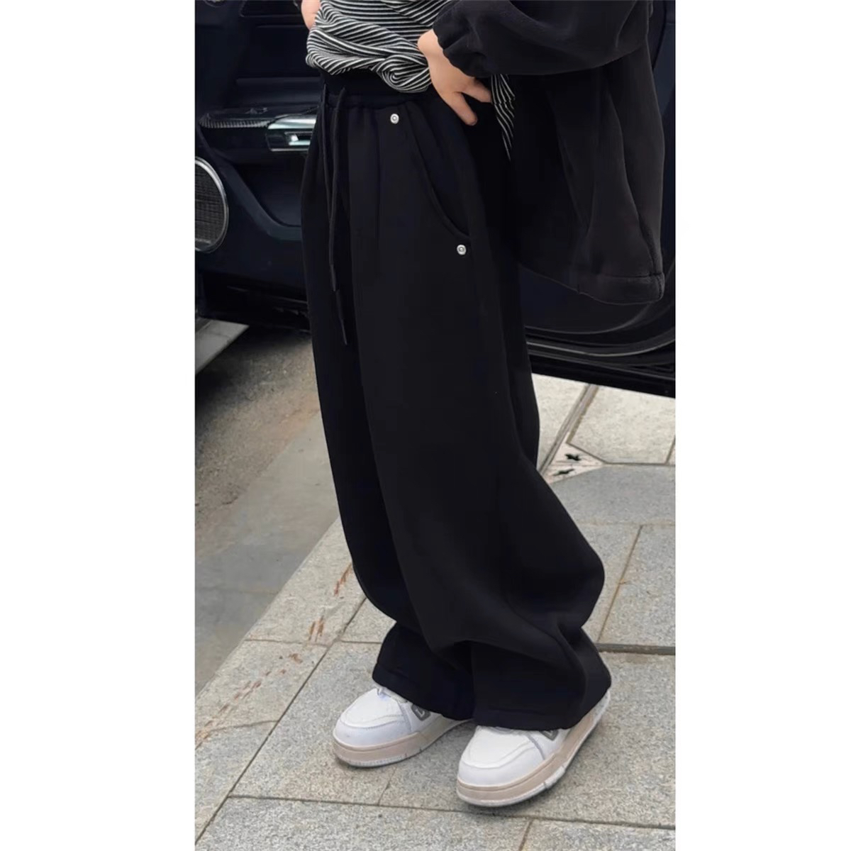 639黑色羊绒加厚裤子