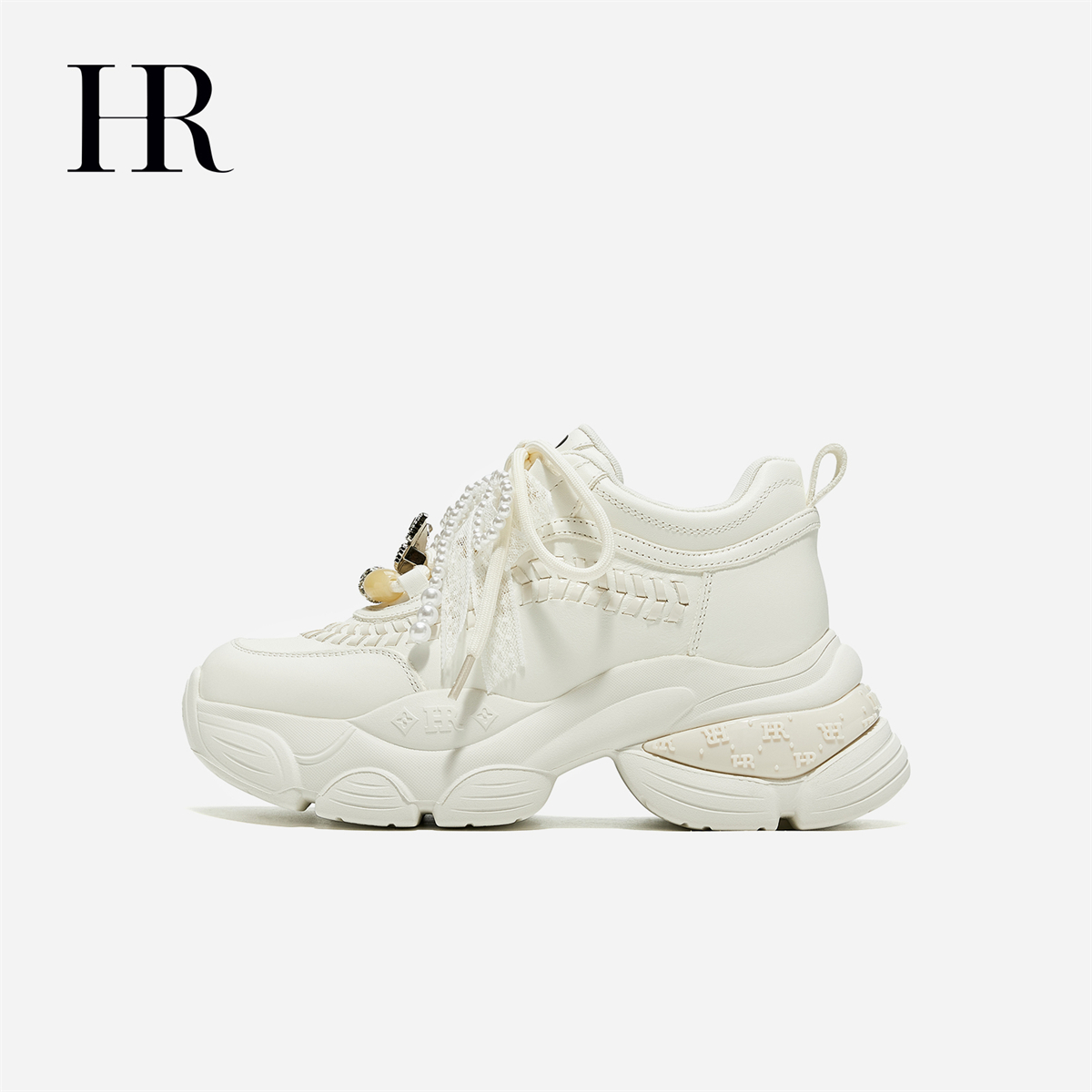 HR/赫莲娜轻奢潮流厚底增高小众休闲风老爹鞋时尚休闲鞋运动鞋
