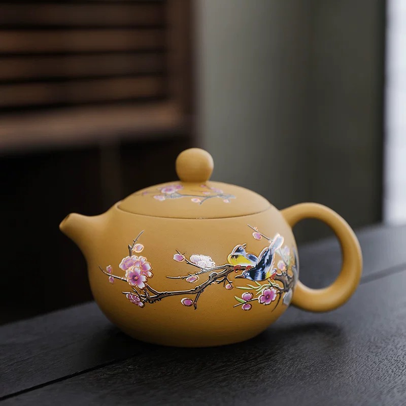 正宗黄金段西施壶变色喜上眉梢茶壶D2