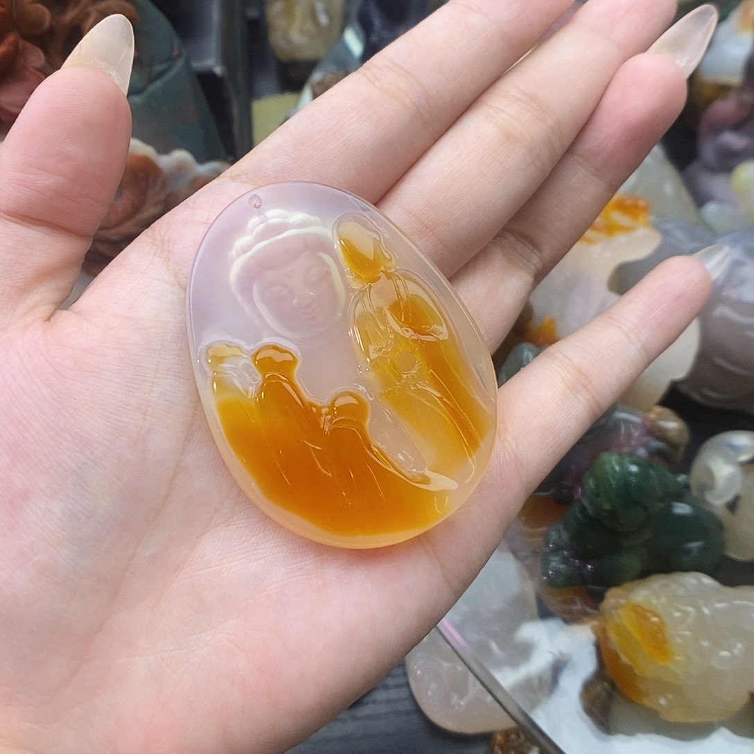 玛瑙/玉髓未镶嵌颈饰