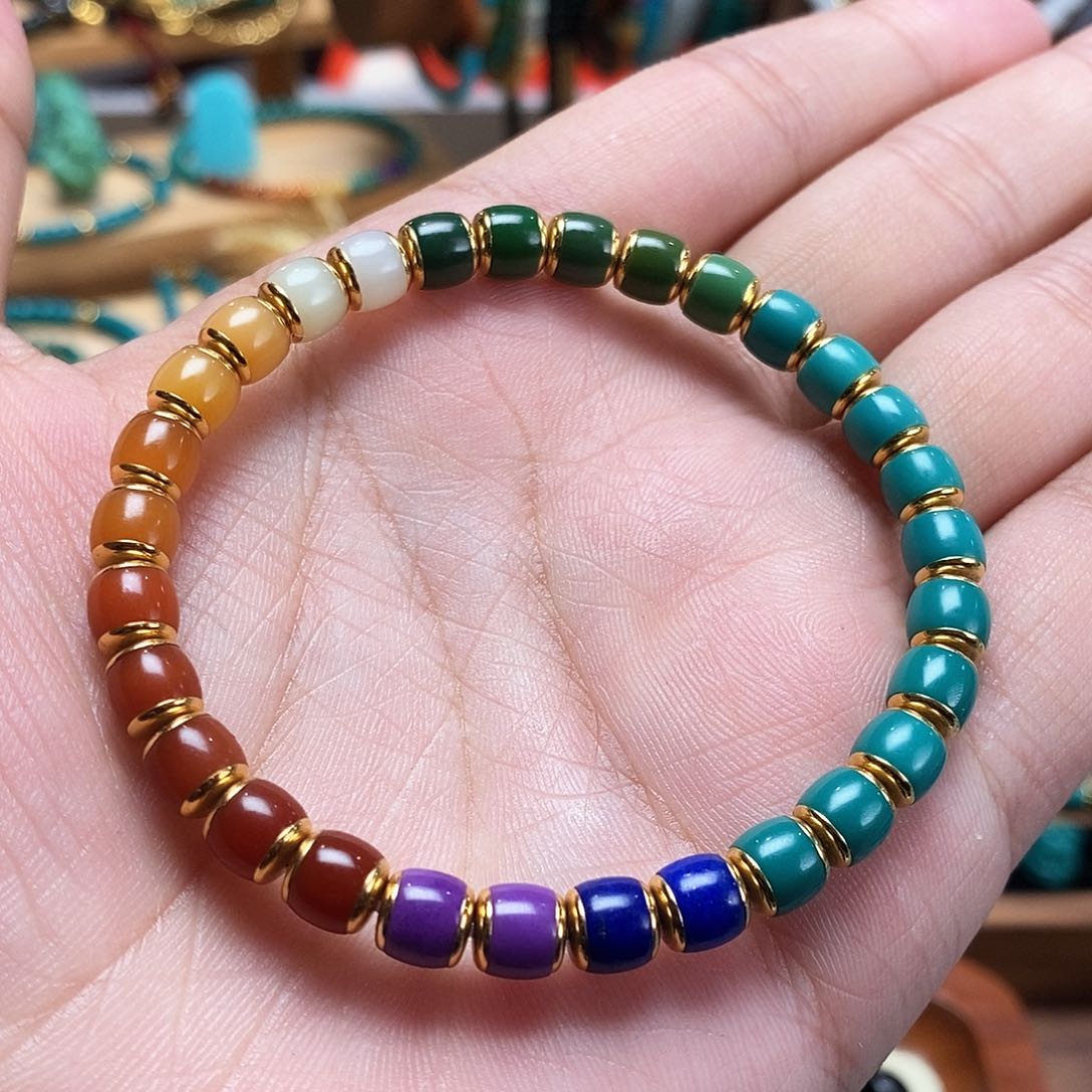 绿松石珠宝奇石足金镶嵌