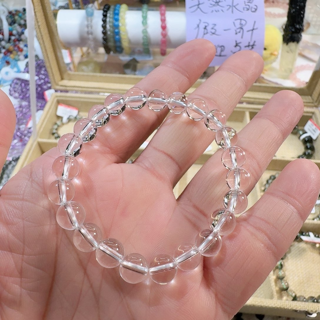水晶手链未镶嵌白水晶