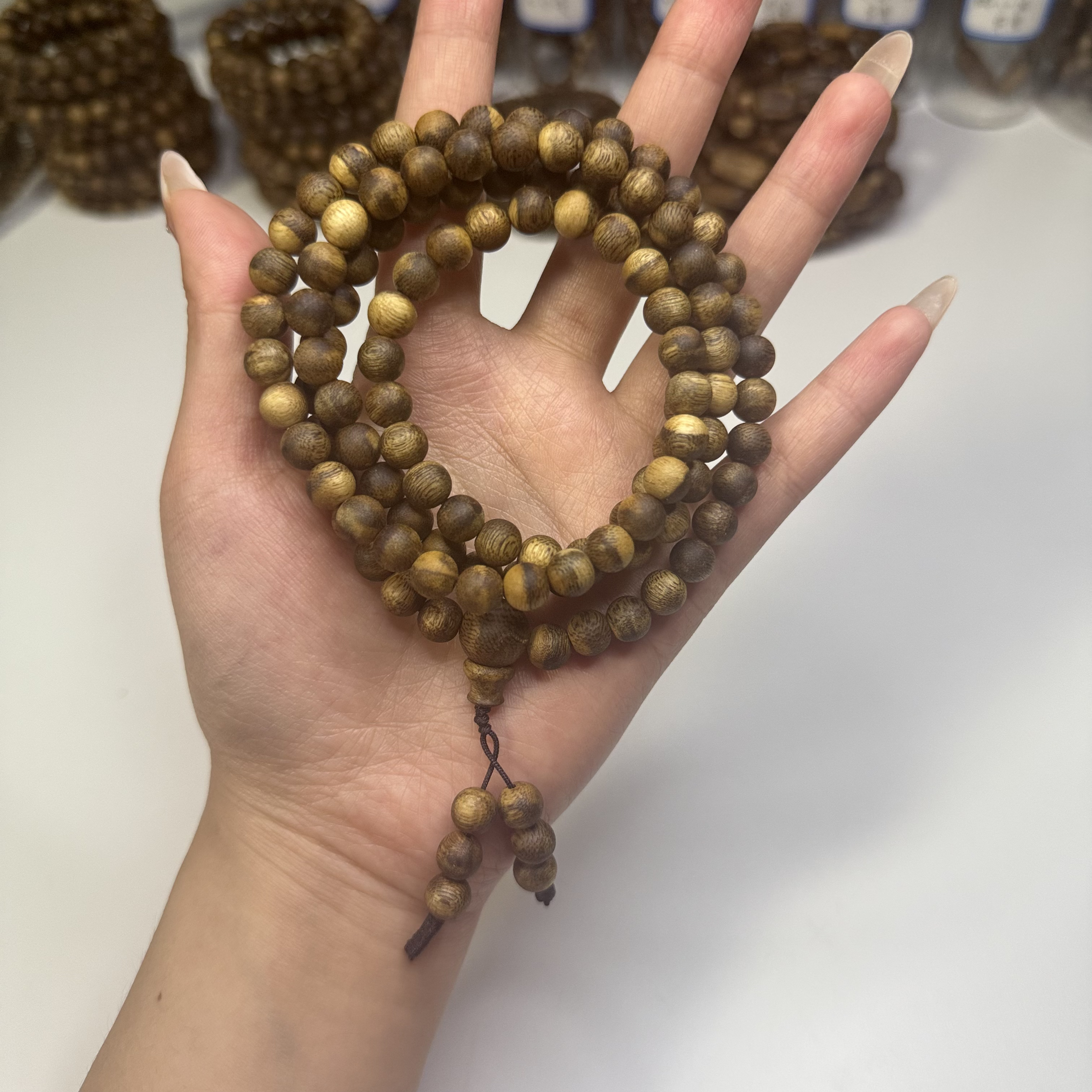 木质手链 种植虎斑奇楠07多圈