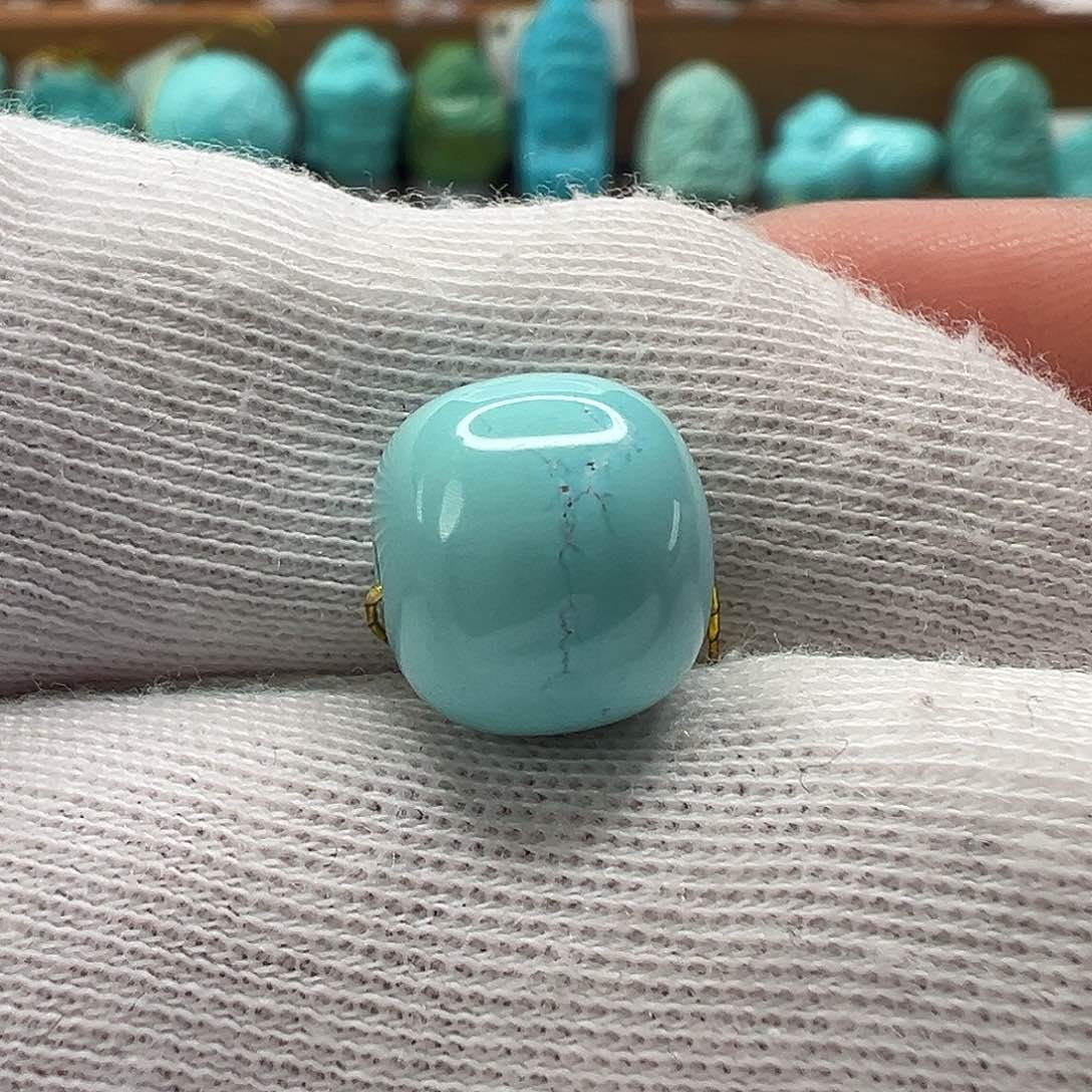 绿松石老型珠 未镶嵌