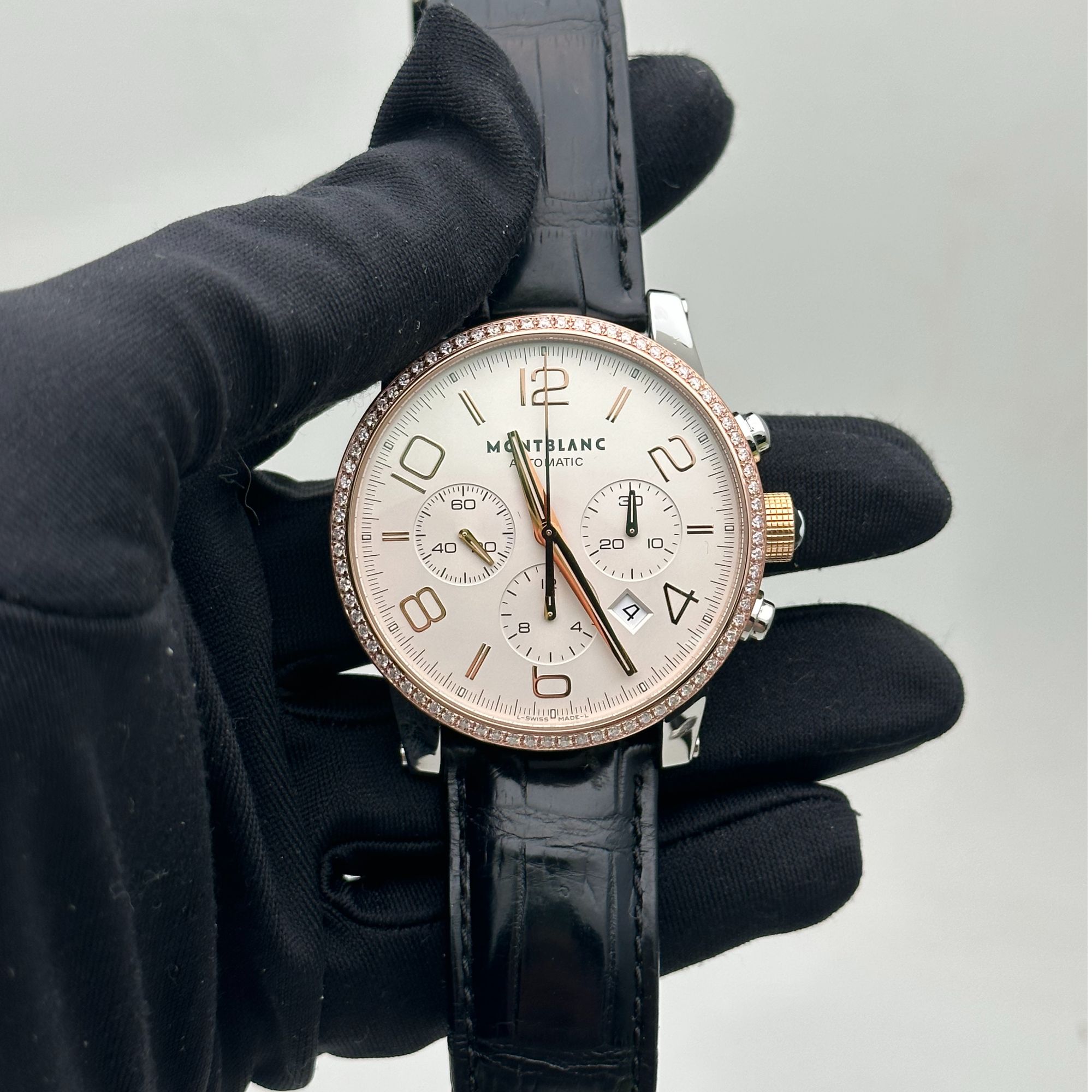 95新 Montblanc/万宝龙  时光行者 自动机械 精钢 41-43MM 后钻