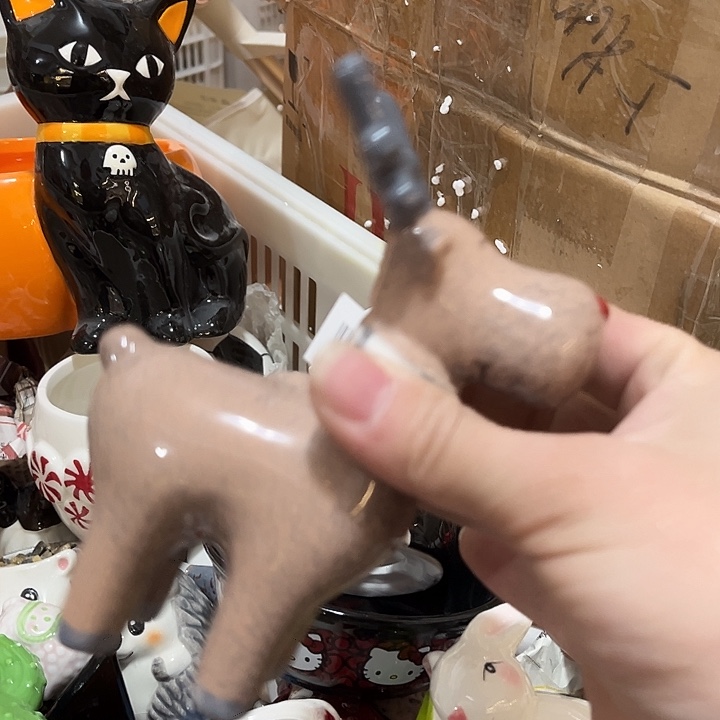 陶瓷微瑕摆件介意慎拍