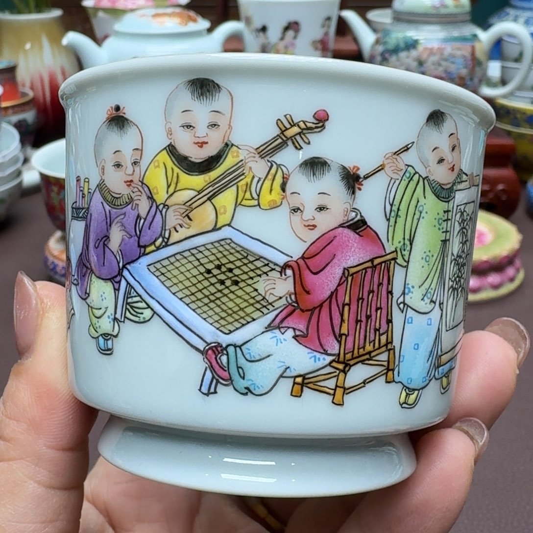 瓷片景德镇仿古手工制作精品展示