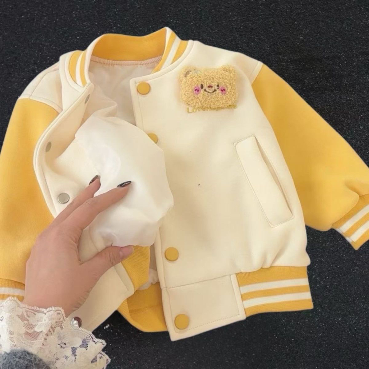 女童春装外套2025新款洋气春秋儿童韩版棒球秋季宝宝上衣棒球服外