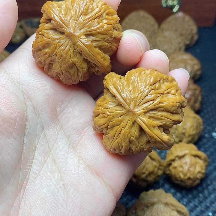 文玩核桃把件43磨盘