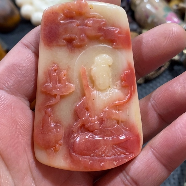 滴血莲花菩提吊坠