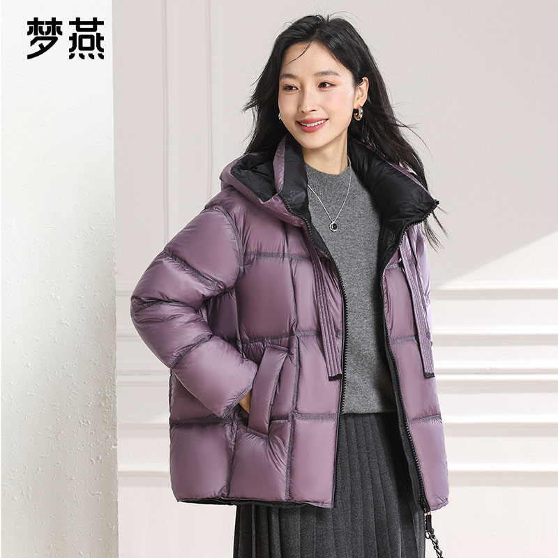 梦燕秋冬女款时尚百搭气质大方宽松休闲舒适保暖羽绒服CY11B5023