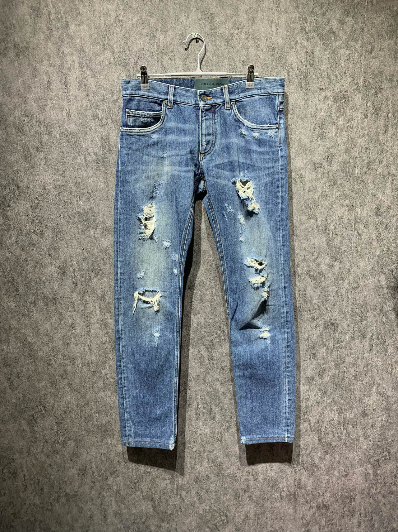 全新未使用  【DG】牛仔破洞牛仔裤/48码 /Y10317996