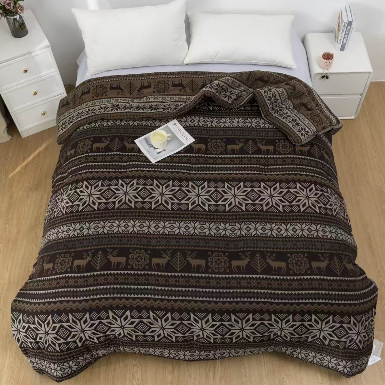 双人【卡奇诺被子】2.0*2.3高端纯棉双层纱舒适柔软亲肤可机洗