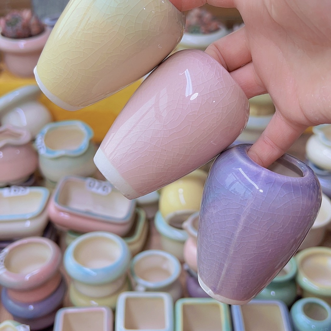 红陶陶瓷花盆当场满12包邮