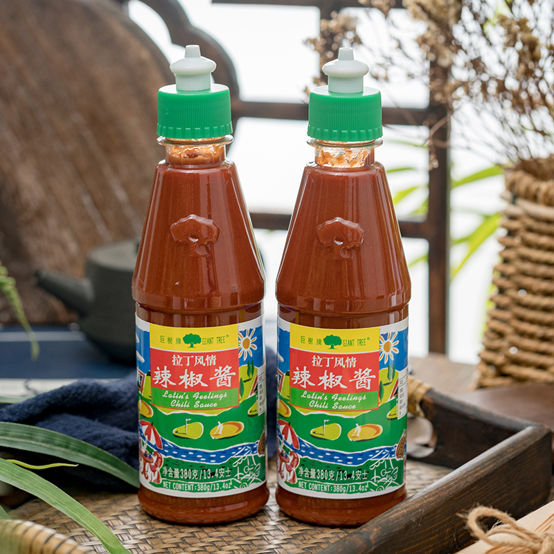 巨树拉丁风情辣椒酱380g烧烤火锅炸鸡蘸酱辣酱拌面炒饭家用调味