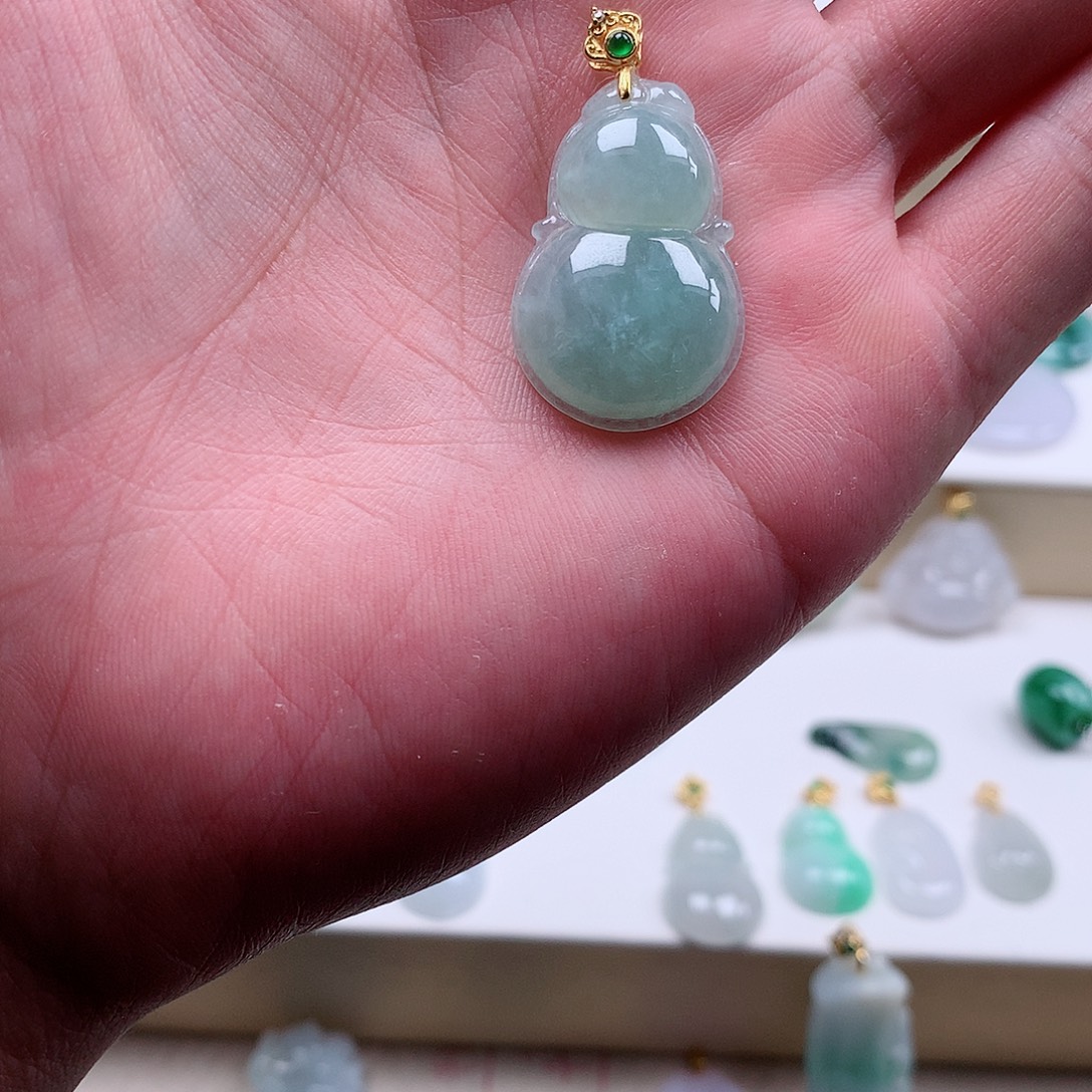 河***发翡翠未镶嵌颈饰翡翠88