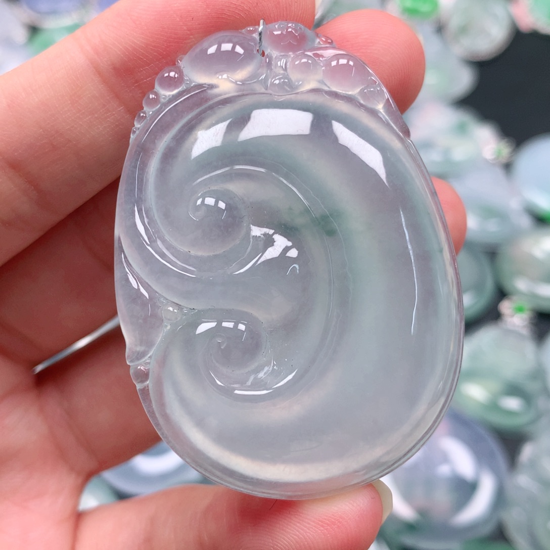 颈饰未镶嵌翡翠天然翡翠