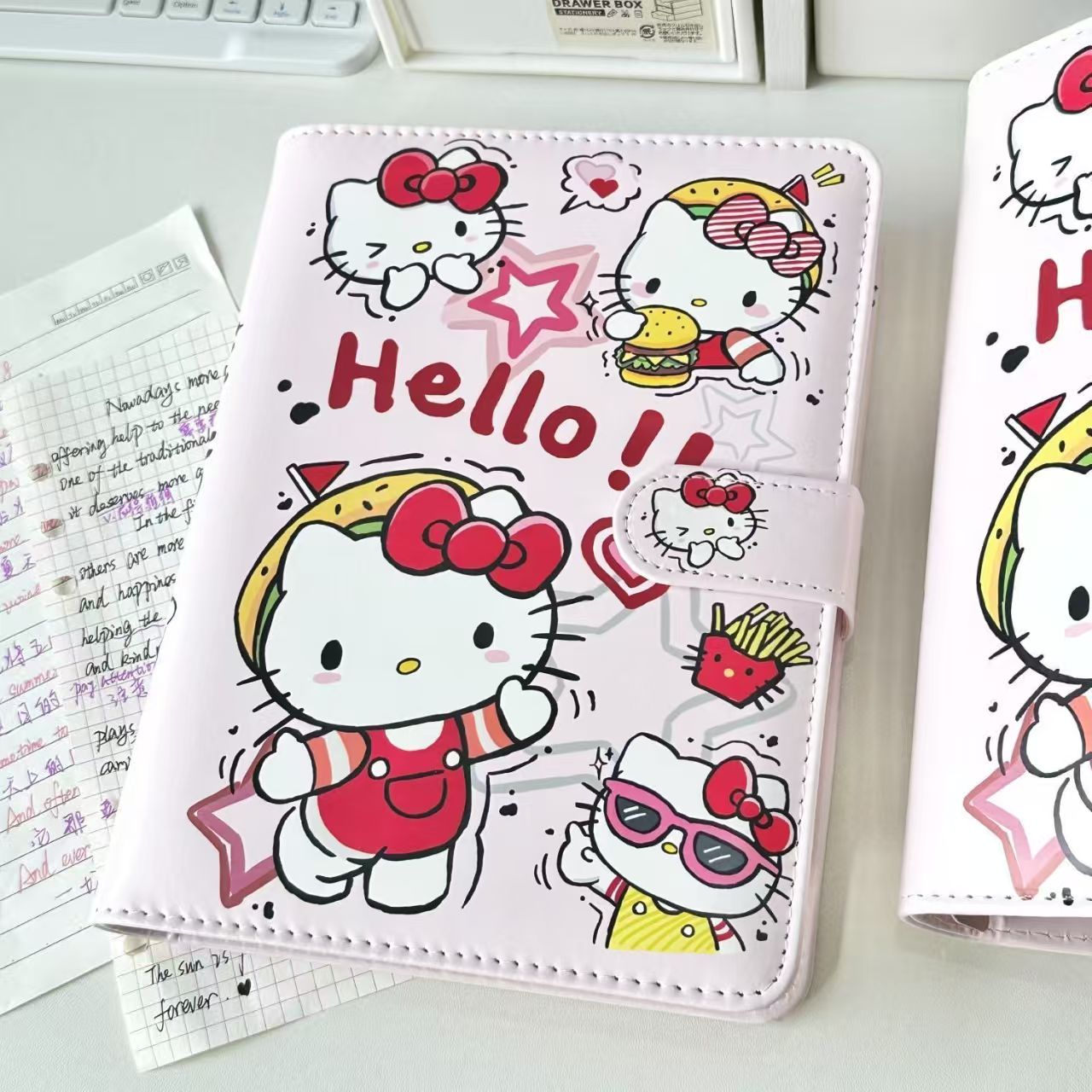 可爱卡通ins风A5大活页学生通用记事本日记本