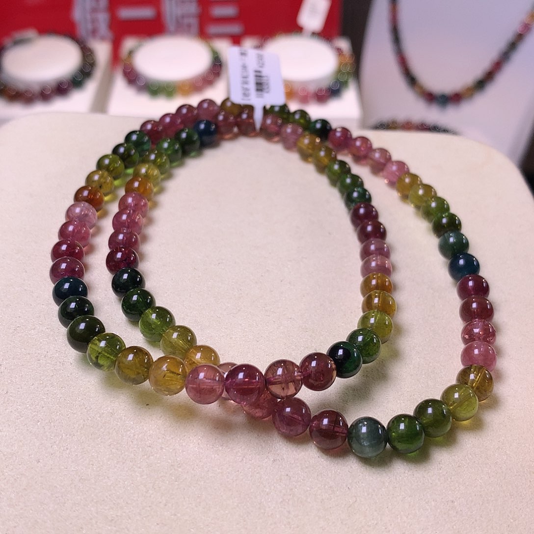 碧玺手串未镶嵌碧玺