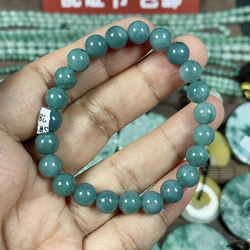 【闪购商品】翡翠颈饰未镶嵌玉手链翡翠玉女款卡7.8