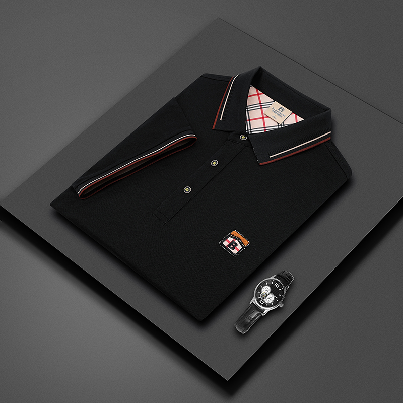 巴家桑蚕丝轻奢polo衫 25952