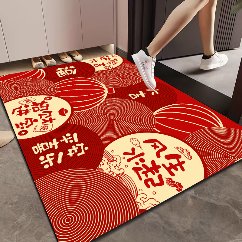 【硅藻泥】横版地垫入户门进门地毯家用门垫防滑轻奢高级玄关可裁剪